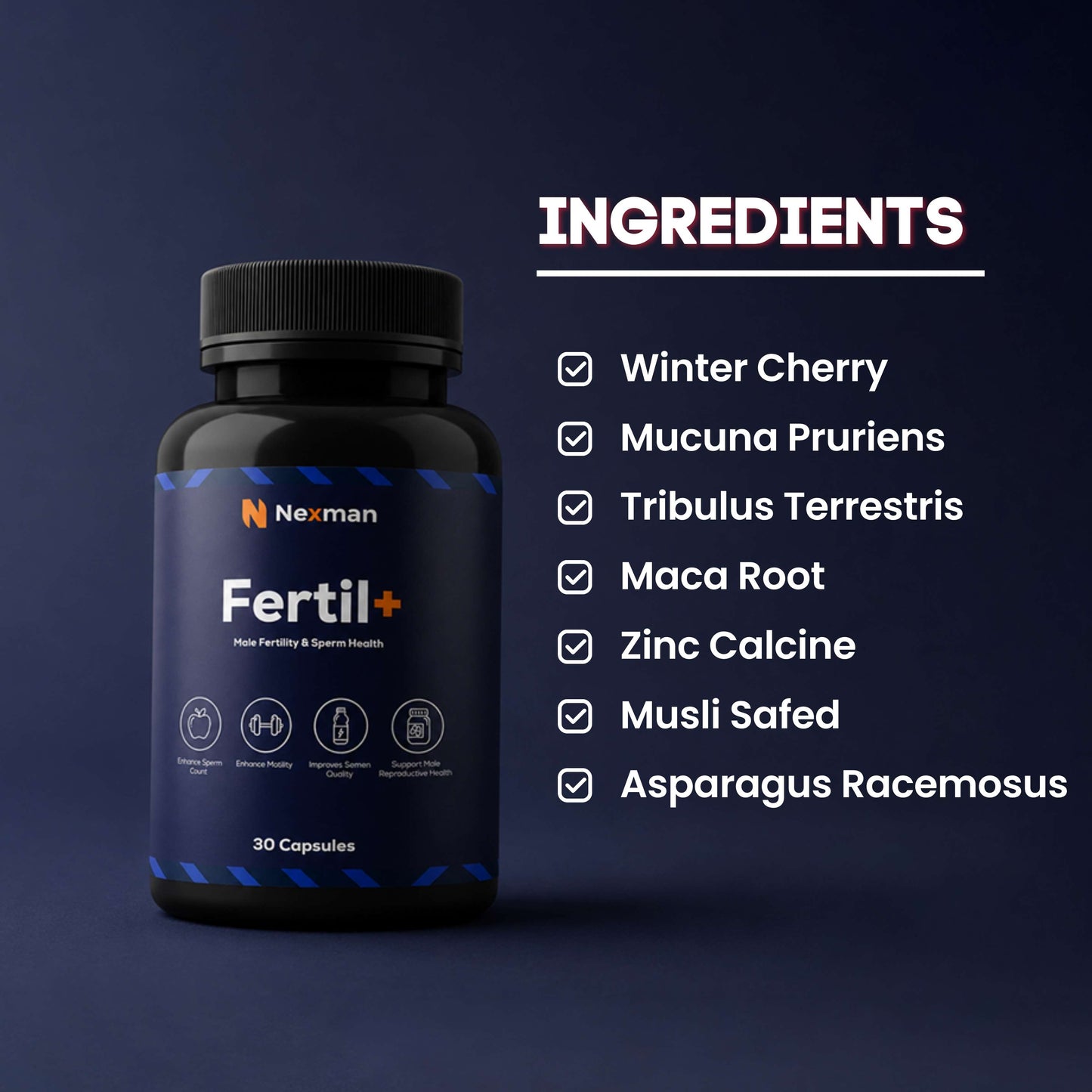 NEXMAN Fertil+ (30 Capsules)