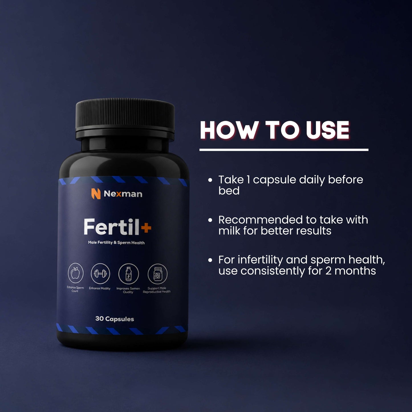 NEXMAN Fertil+ (30 Capsules)