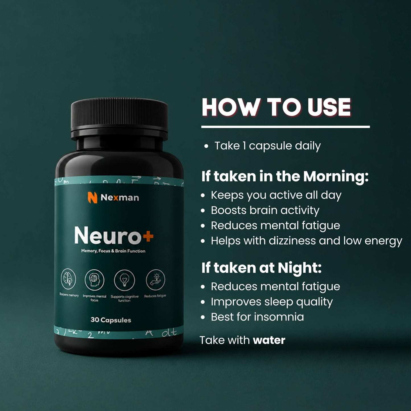 NEXMAN Neuro+ (30 Capsules)