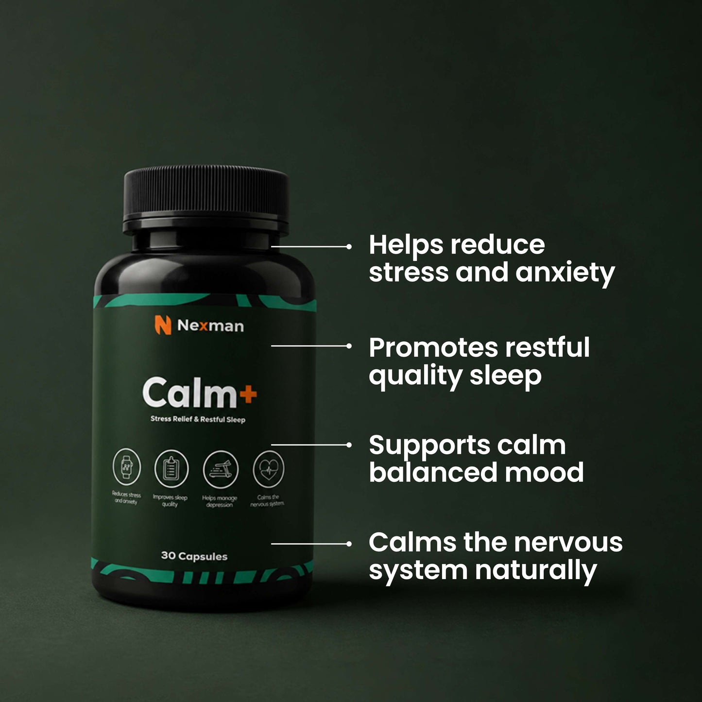 NEXMAN Calm+ (30 Capsules)
